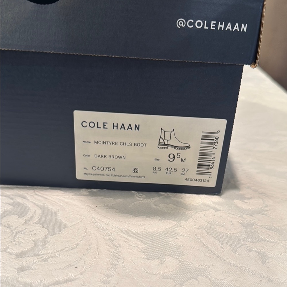 Cole Haan Brown Leather McIntyre Chelsea Boots size 9.5M NWT - Picture 2 of 4